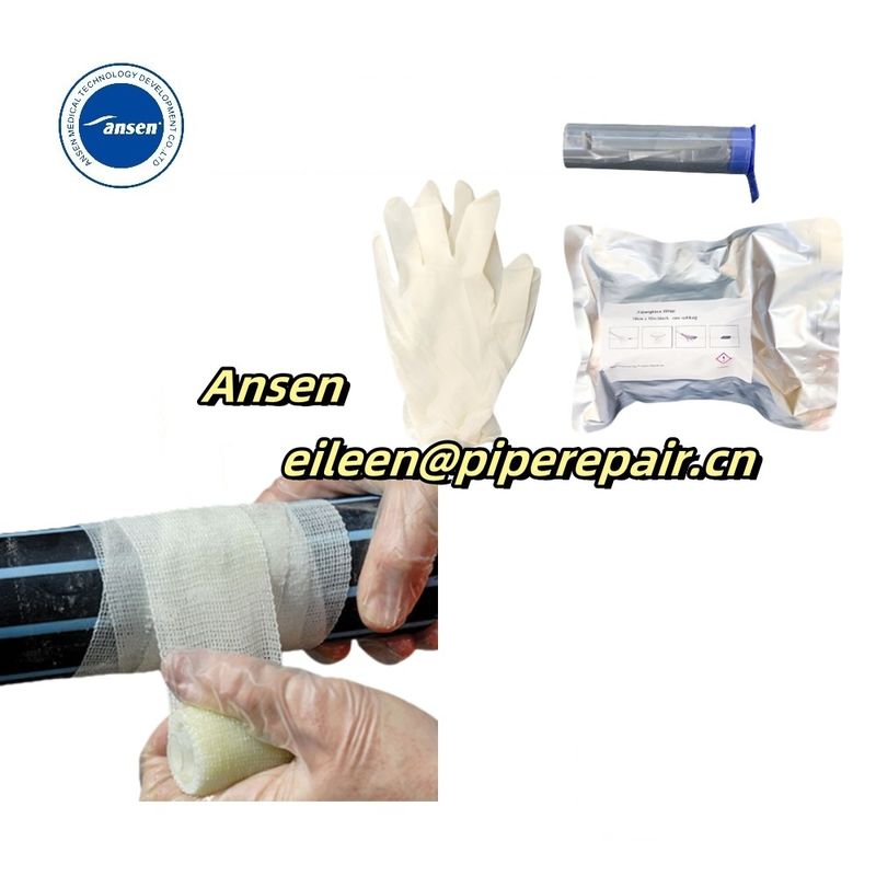 Self Hardening Emergency pipe repair bandage Fiberglass Repair Tape For Damaged And Cracked Pipes