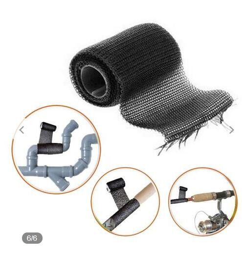 Industrial Repair Bandage Armored Cast Wrap Fiber Tape Pressure Resistant Pipe Repair Tape Wrap